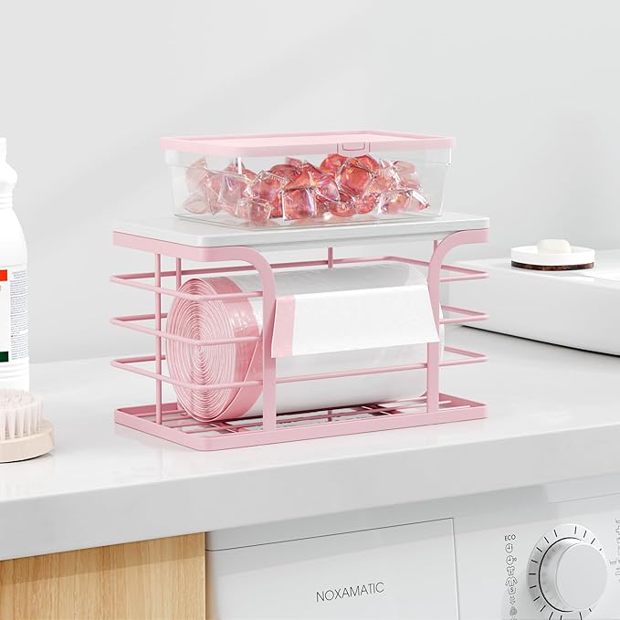 Small Grocery Bag Holder, Wall Mount Trash Bag Holder Dispenser