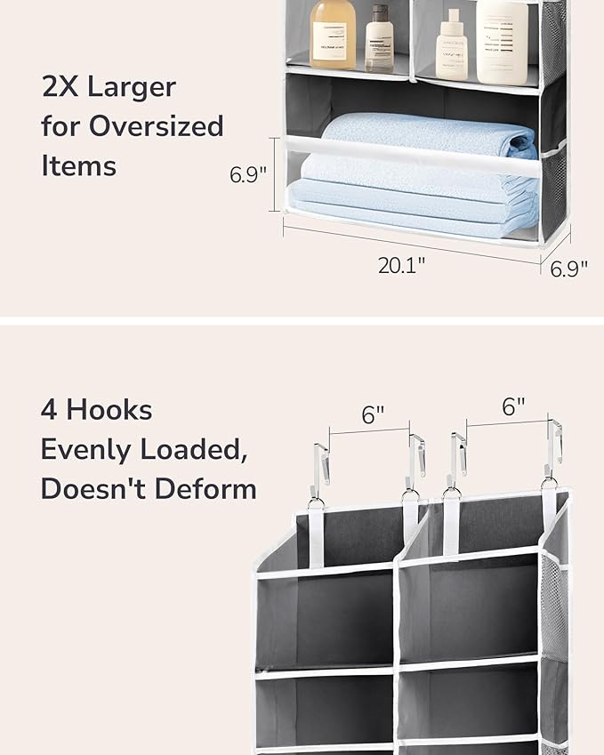ULG Over the Door Organizer, 5-Tier Extra Large Hanging Storage