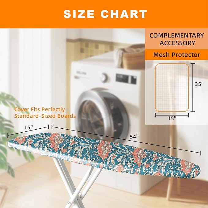 Ironing Board Cover 15x54 Inch- Standard Cotton Cover