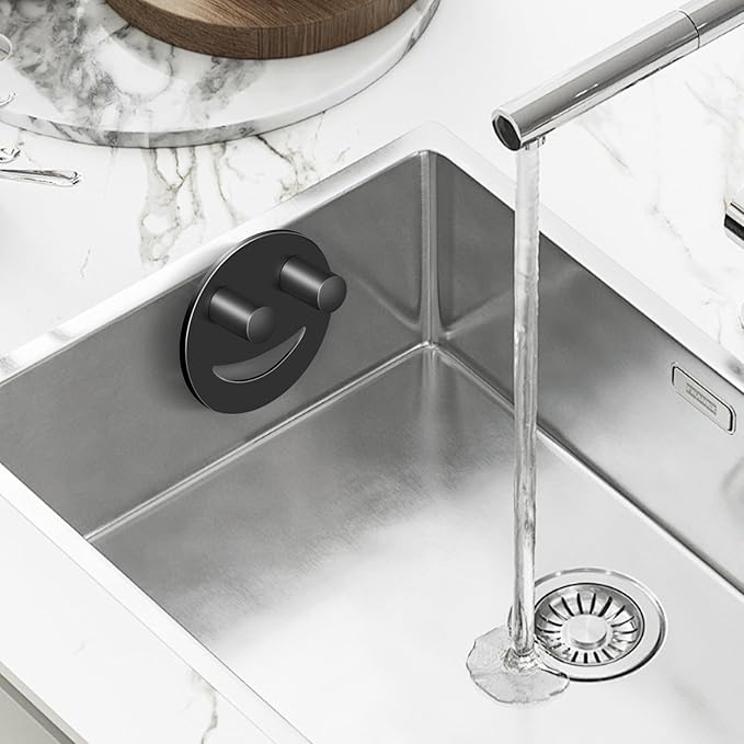Stainless Steel Smiley Face Sponge Holder, Kitchen Accessories Decor