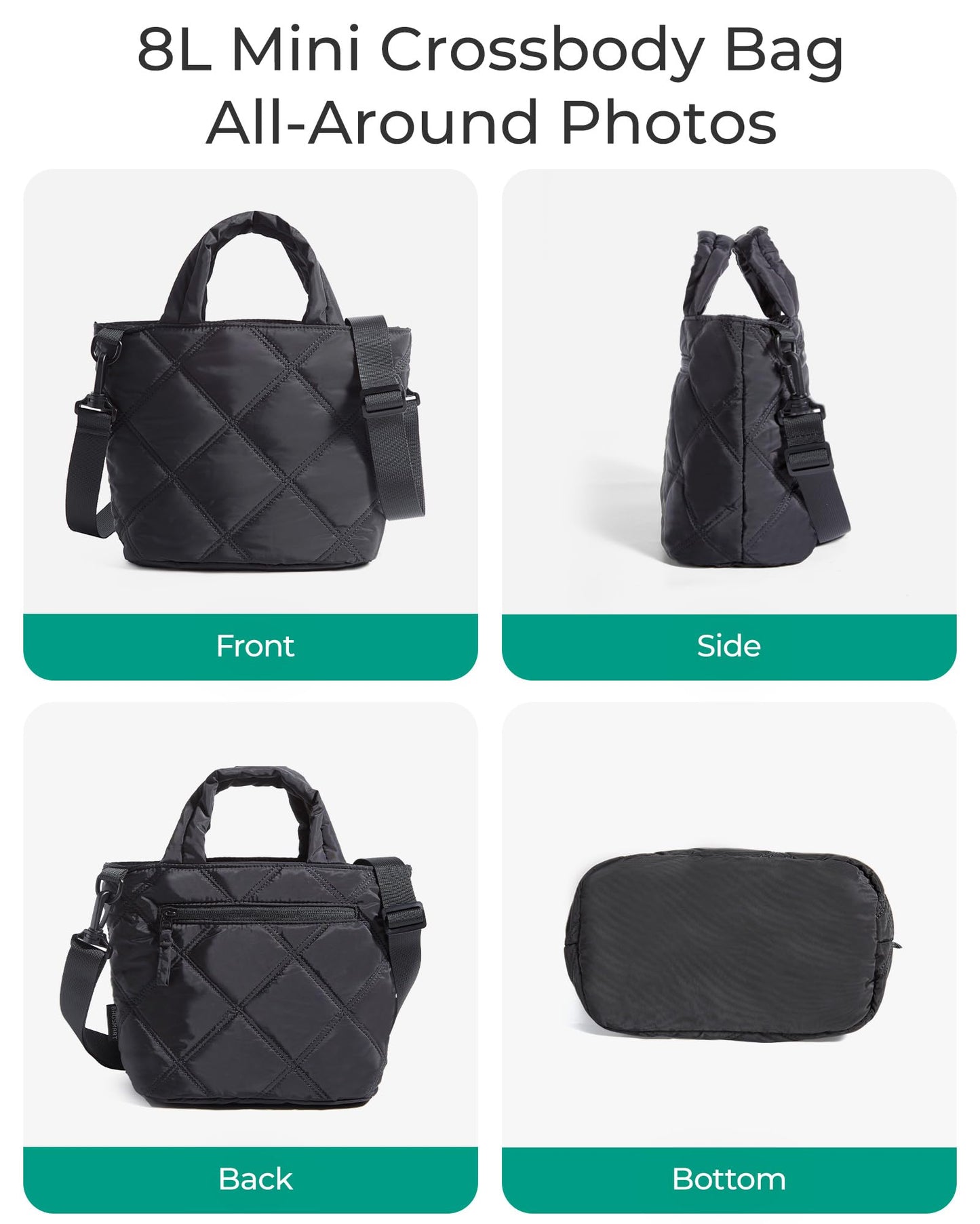 BAGSMART Crossbody Bags for Women, Small Crossbody Bag Cross Body Purse Mini Tote Travel Purse Shoulder Handbags Wallet
