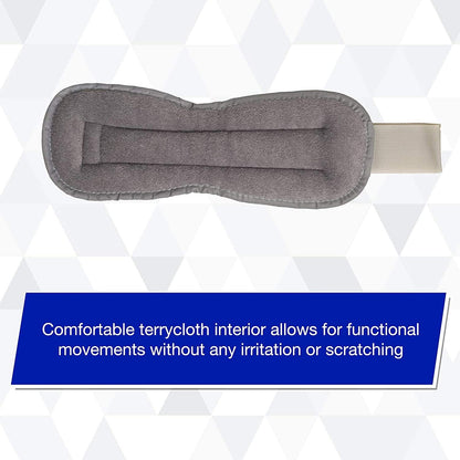 THERABAND Ankle Weights, Comfort Fit Wrist & Ankle Cuff Weight Set, Adjustable Walking Weights for Cardio, Home Workout, Ankle Strengthening & Physical Therapy, Blue, 2.5 lb. Each, Set of 2, 5 Pounds