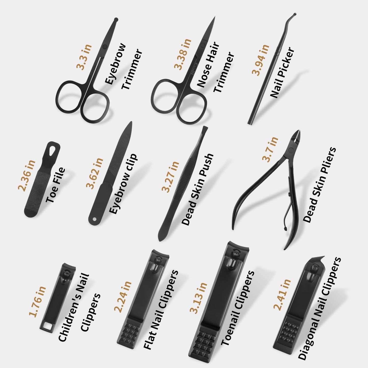 Manicure Set Professional Nail Clipper Kit-26 Pieces Stainless Steel Manicure Kit,Nail Care Tools with Luxurious Travel Case