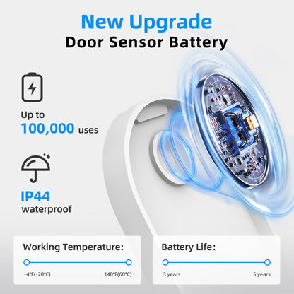 Daytech Wireless Door Chime, Door Dinger for Business Entry/Store/Home/Office, Door Alarms When Opened with 800 Ft Range,20 Chimes 5 Adjustable Volume 2 Sensors + 2 Receivers