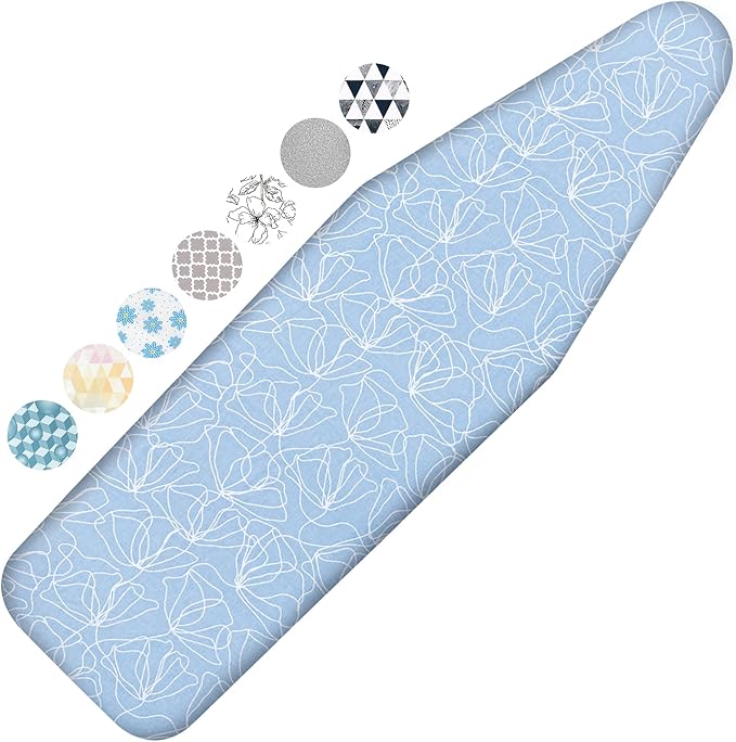 Ironing Board Cover and Pad, 21x54 Extra Large Thick Iron Padding, Scorch &