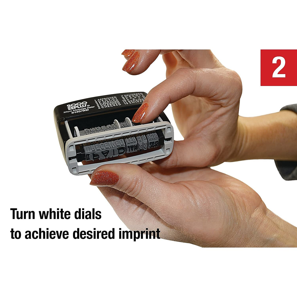 Cosco 2000 Plus Self-Inking Type Size 1 Micro Message Dater (011090)