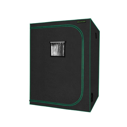 MELONFARM 57"x57"x80'' Grow Tent, High Reflective 600D Diamond Mylar Canvas with Observation Window and Floor Tray for Hydroponic Indoor Plant Growing