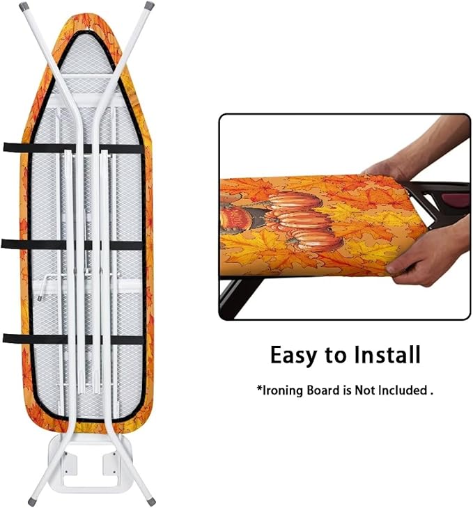 ZDCUSTOM Autumn Fall Ironing Board Cover 13x52 Inch Standard Ironing Board Cover