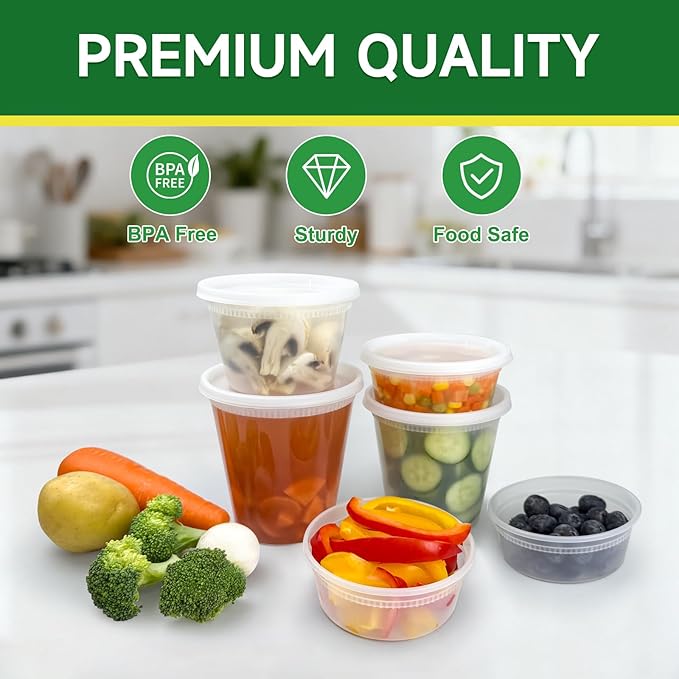 50 Set 24 oz Deli Containers