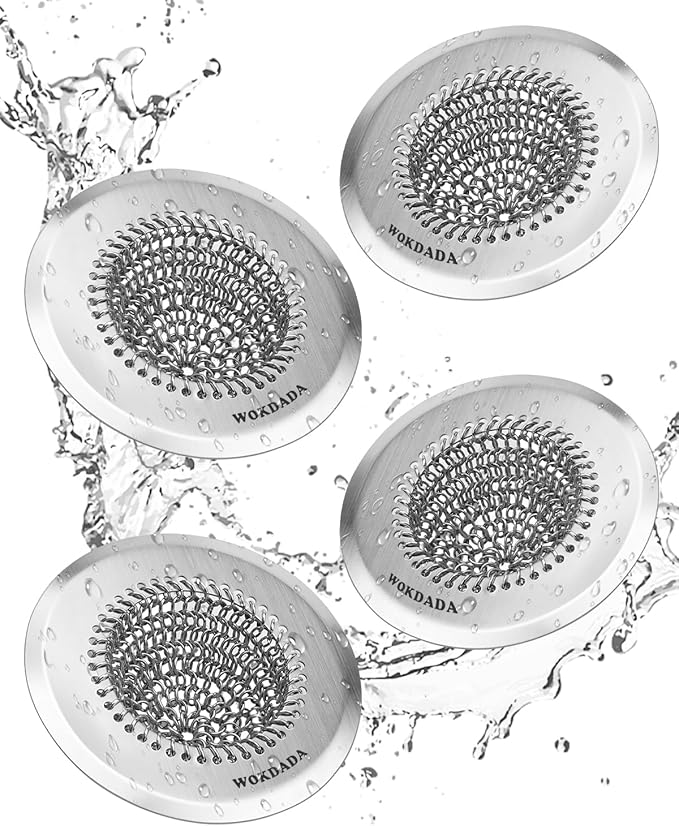 Sink Drain Strainer, Reversible Easy Clean Mesh Sink Strainer