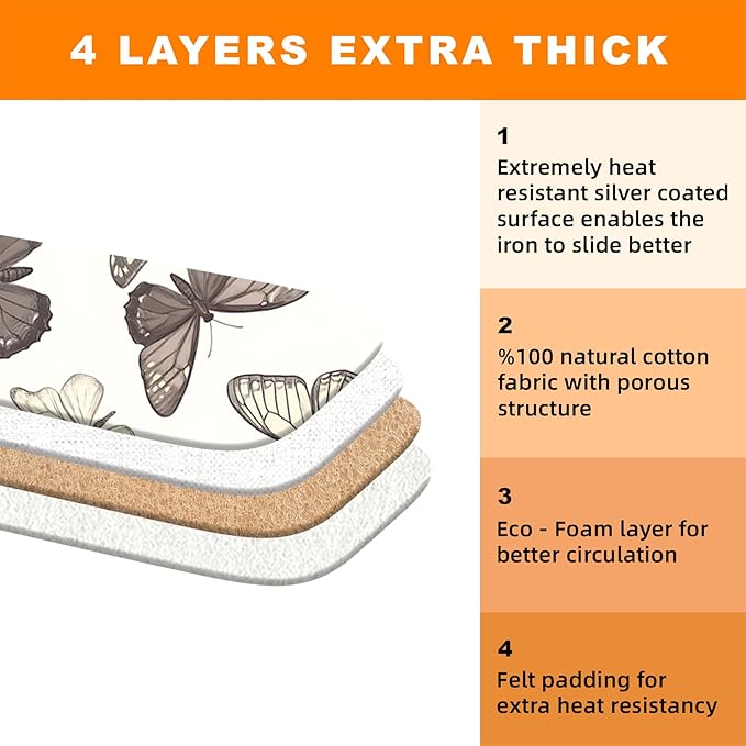 Ironing Board Cover 15x54 Inch- Standard Cotton Cover