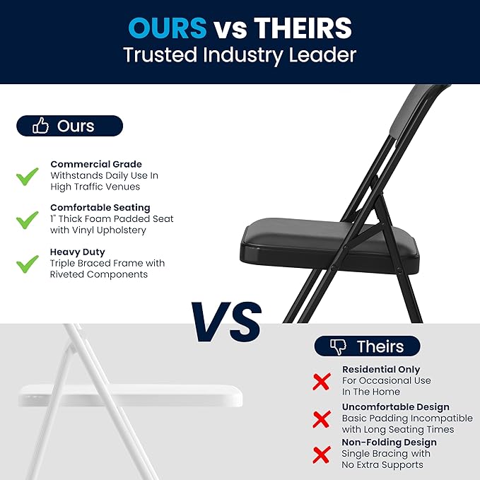 Flash Furniture Hercules Series Metal Folding Chairs