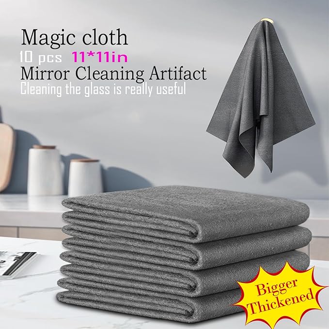 10 Pcs 11×11 Inches New Real Magic Cloth Thickened Magic Cleaning Cloth