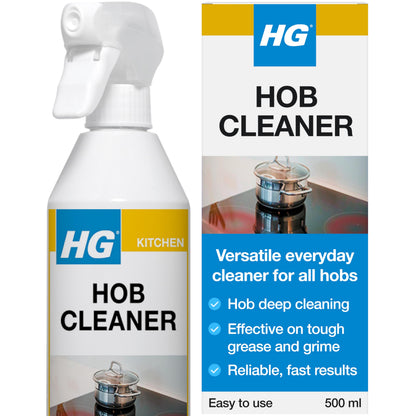 HG Hob Cleaner Spray, Induction, Ceramic & Gas Hob Shine & Degreaser – 500ml