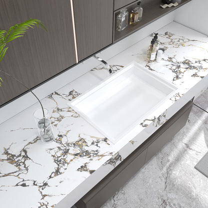 White Gold Marble self adhesive Contact Paper kitchen Granite Countertops peel and stick Wallpaper 118x16inch Removable sticky laminate Wall paper Vinyl Wrap Counter top cabinet decor table desk