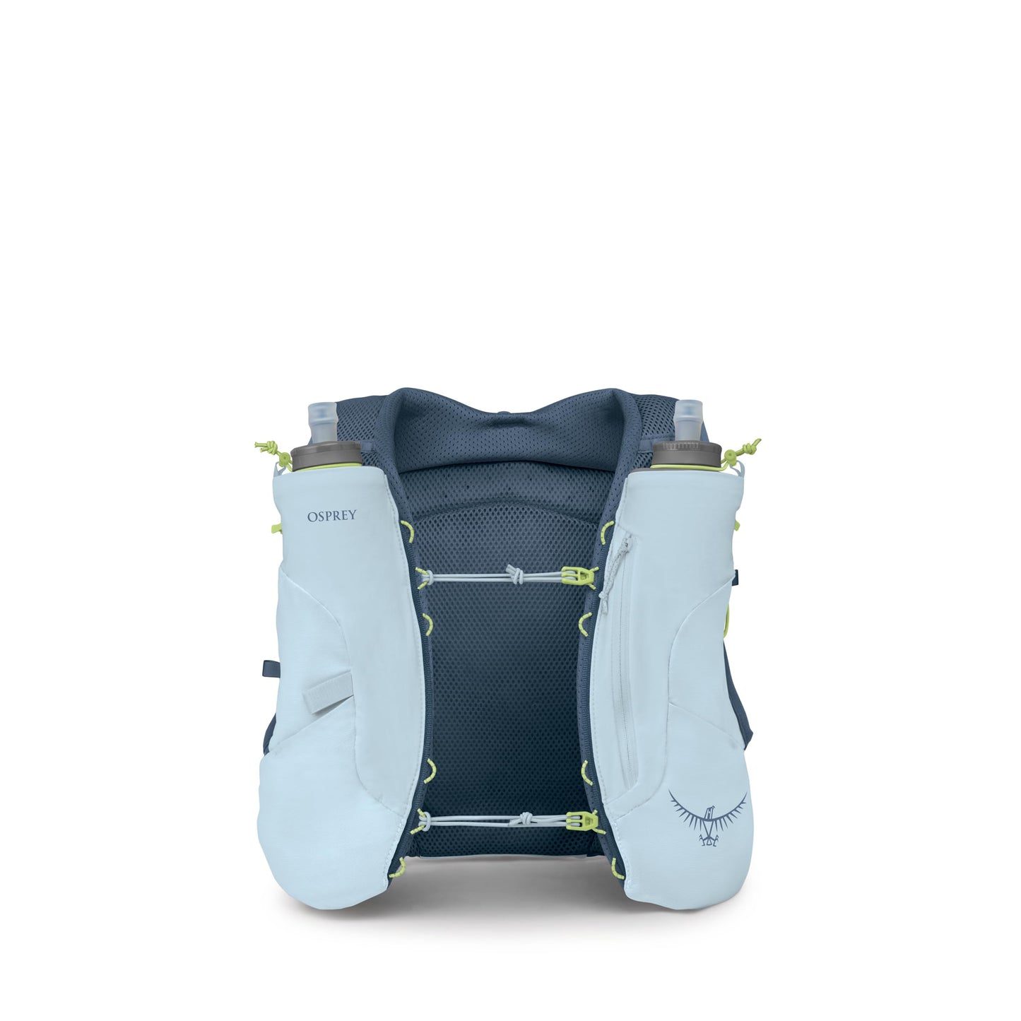 Osprey Dyna 1.5L Women's Running Hydration Vest with Hydraulics Soft Flasks - Adjustable Water Pack with Pockets, Dawn Blue, Large