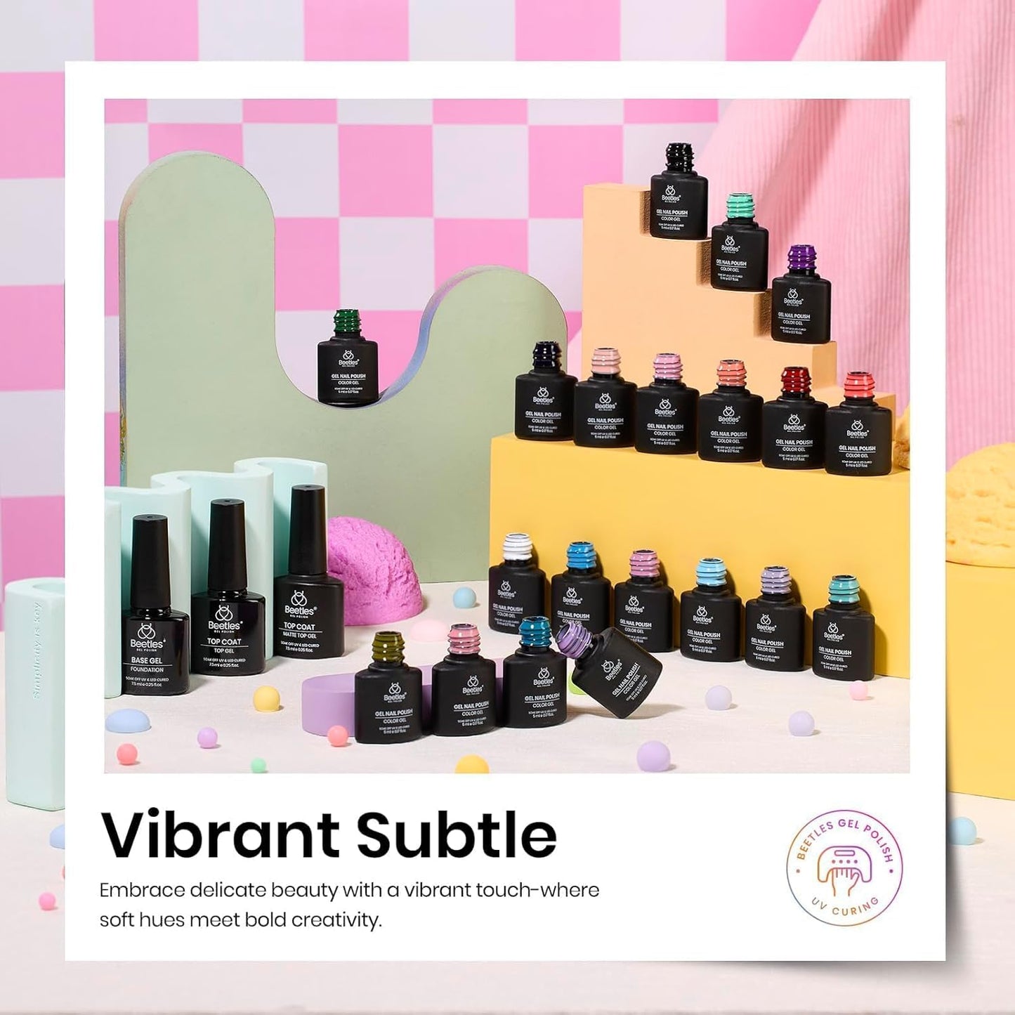 Beetles Halloween Gel Nail Polish - 39 Pcs Jelly Nail Set Glitter Changing Nail Polish Kit Treasure Box Collection with 3Pcs Base Matte and Glossy Top Soak Off Nails