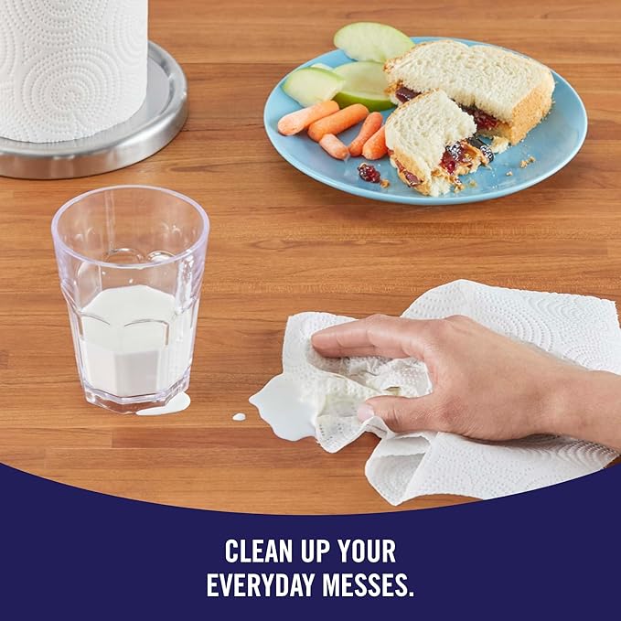 Sparkle Tear-A-Square Paper Towels, 2 Double Rolls = 4 Regular Rolls,