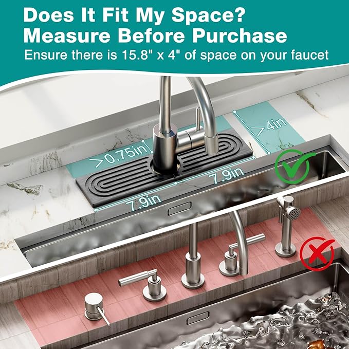 DK177 Faucet Mat for Kitchen Sink