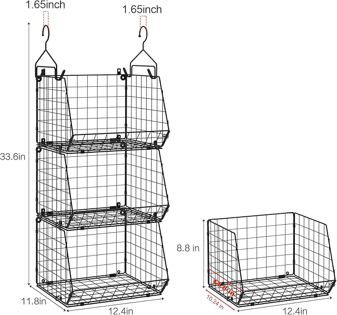 X-cosrack 3-Tier Hanging Storage Organizer