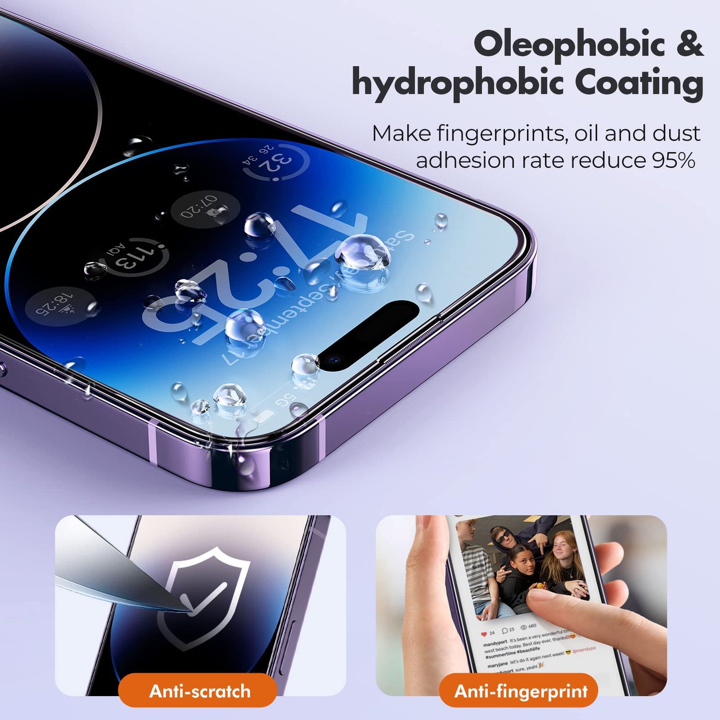 UNBREAKcable Shatterproof Tempered Glass Screen Protector for iPhone SE 2022/SE 2020, iPhone 8/7 [3-Pack] [99.99% HD Clear] [Easy Installation Frame] [9H Hardness][Bubble Free] for Apple 4.7''