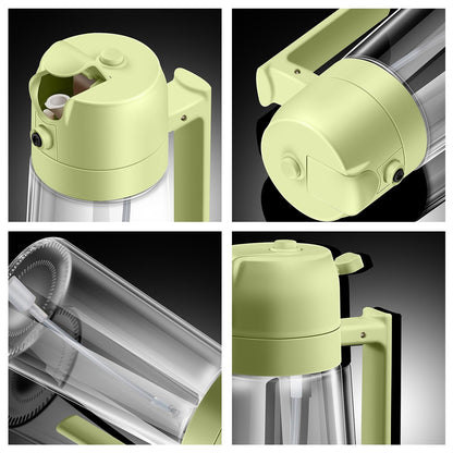 Oil Sprayer for Cooking, Big Capacity 550ml/19oz Oil Sprayer and Oil Pourer for Kitchen, Glass Olive Oil Dispenser Bottle for Cooking, Salad, Barbecue, Air Fryer