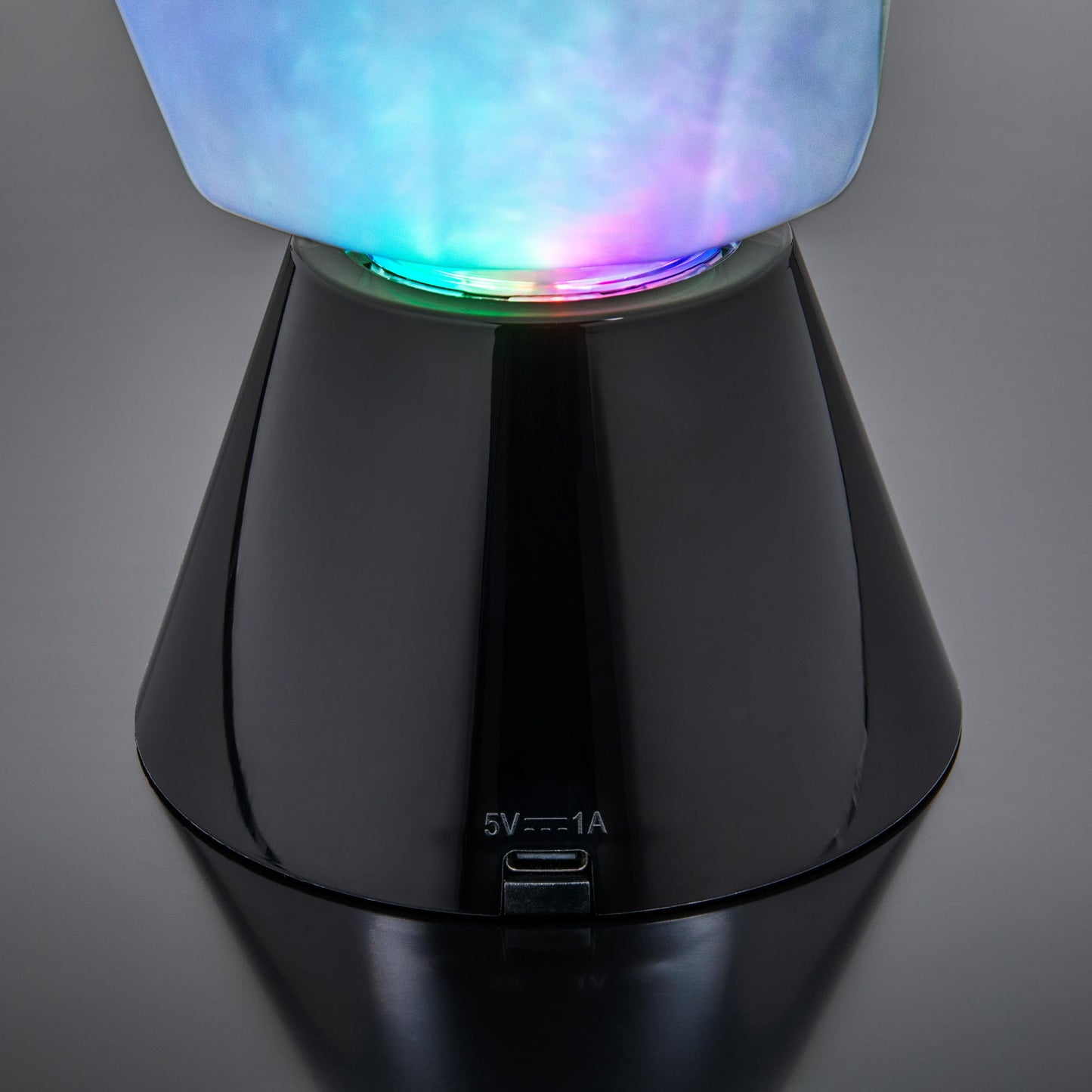 ENHANCE Tabletop Crystal Mood Light - Crystal Lamp for DnD, RPG, Board Game Night Ambience with Swirling RGB LED Effect - Battery Powered 40 Hours or USB-C Plug In, Ambient Game Lighting