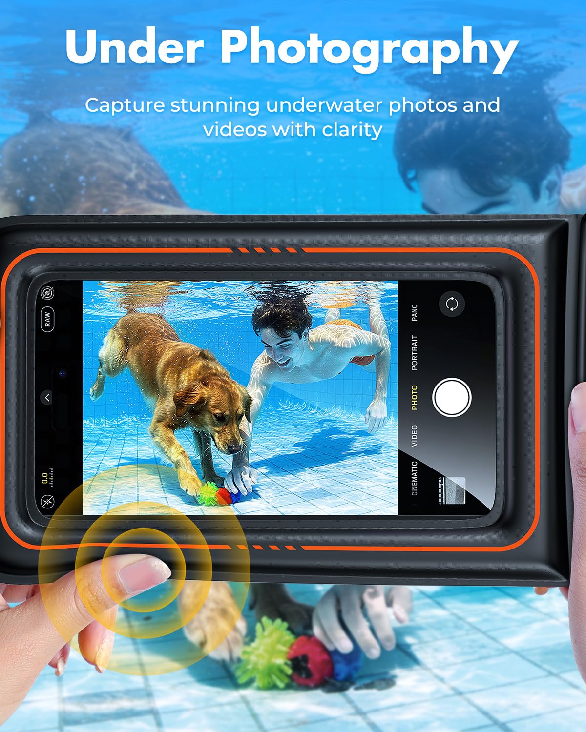 UNBREAKcable Floating Waterproof Phone Pouch 2 Pack, IPX8 Waterproof Phone Case Dry Bag Kayak/Beach/Cruise Travel Essentials, Water Proof Pouch for iPhone 16 15 Pro Max, Samsung S25 Ultra S24 S23-7