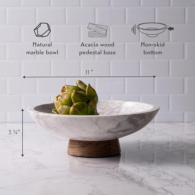Cork & Mill Marble Decorative Bowl