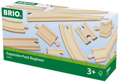 BRIO World Expansion Pack - Beginner Wooden Train Track for Kids Age 3 Years Up - Compatible with all BRIO Railway Sets & Accessories