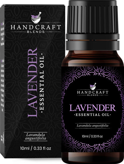 Handcraft Blends Lavender Essential Oil – Huge 4 Fl Oz – 100% Pure and Natural – Premium Grade Essential Oil for Diffuser and Aromatherapy, Skin, Massage, Candle and Soap Making Fragrance