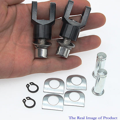 amavoler Motorcycle Foot Pegs Mount Supports Footrest Mounting Clevis Hardware Kit (29mm) for Softail FXST Low Rider Sport Glide Dyna FXR FX(black)