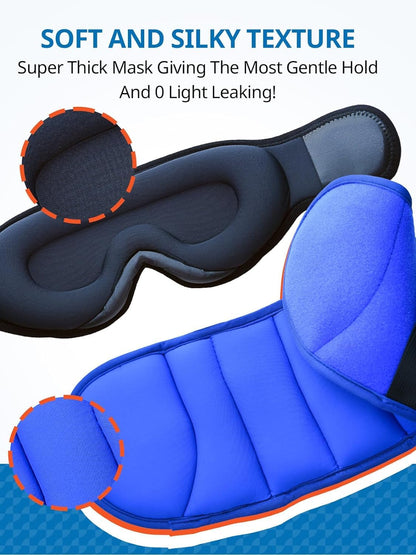 SARISUN Travel Pillow for Airplane, Plane Pillow with 3D Eye Mask for Sleeping, 360°Support Airplane Head Strap for Long Flight, Stop Bobblehead, Travel Essential, Black