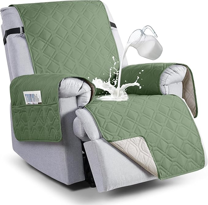 VANSOFY 100% Waterproof Recliner Chair Covers, Recliner Cover Non-Slip Dog