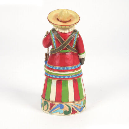 Enesco Jim Shore Heartwood Creek Christmas Around The World Mexican Santa Figurine, 7.25 Inch, Multicolor