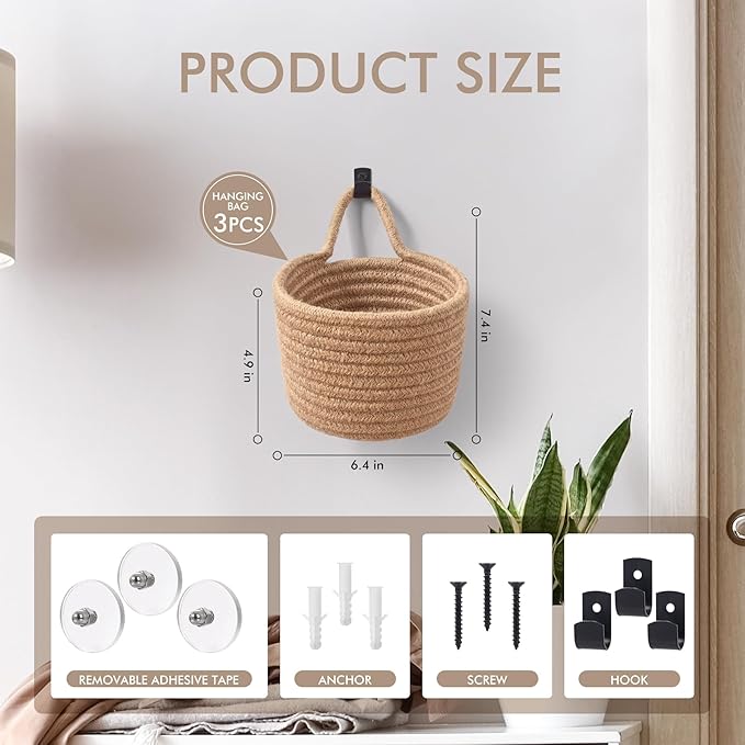 Fabric Wall Hanging Baskets
