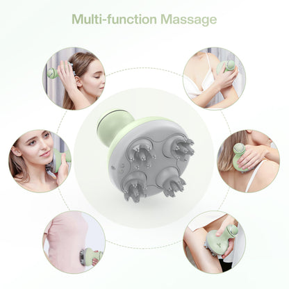 COMFIER Electric Scalp Massager with Mutlti-Modes Vibration, Portable Handheld Head Scratcher for Hair Growth,Waterproof Head Massager for Full Body,Dog Cat Massager for Deep Clean and Stress Relax