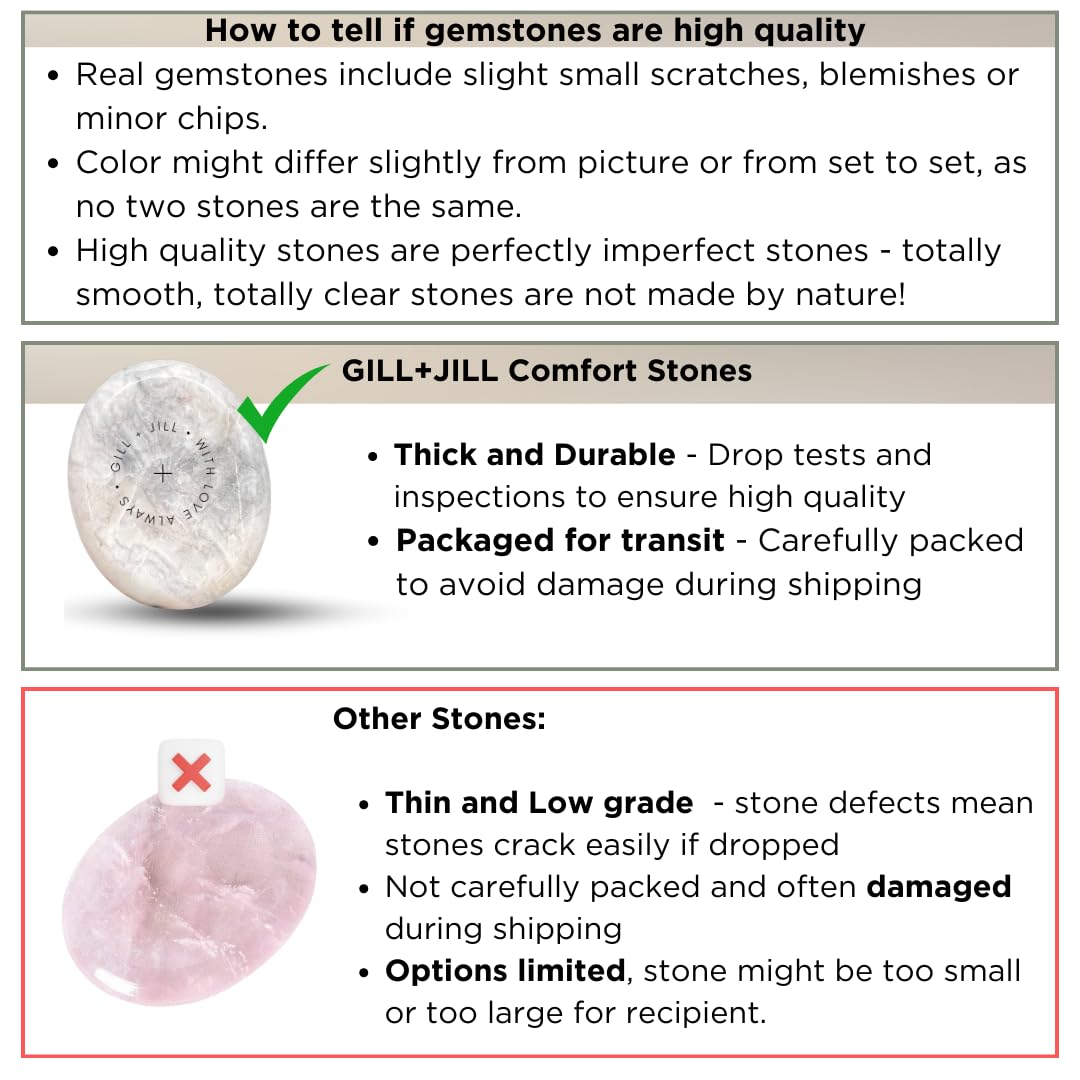 Thinking of You Comfort Worry Stones – Sympathy & Bereavement Gifts for Loss of Loved One, Memorial Grief Gift for Adults & Children, Remembrance Healing Crystals, in Loving Memory Condolence Gift