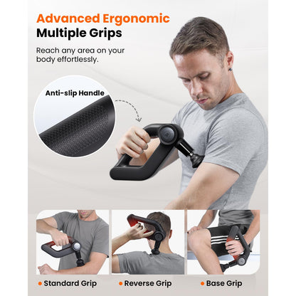BOB AND BRAD D5 Pro Plus Massage Gun with Heat, 13mm Amplitude Deep Tissue Percussion Massage Gun with Max Power for Muscle Therapy, Professional Muscle Massager, Ideal Gift