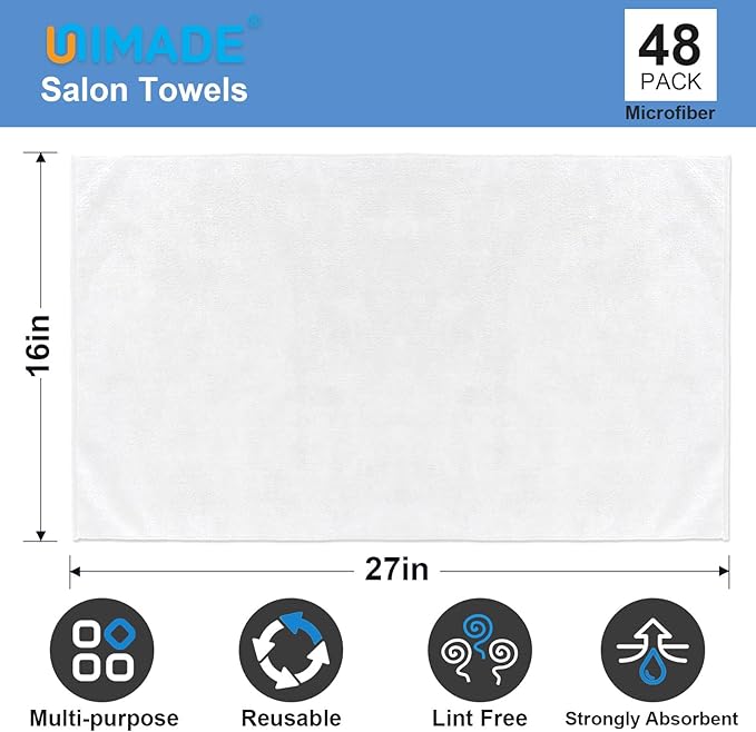 48 Pack Hand Towels Set
