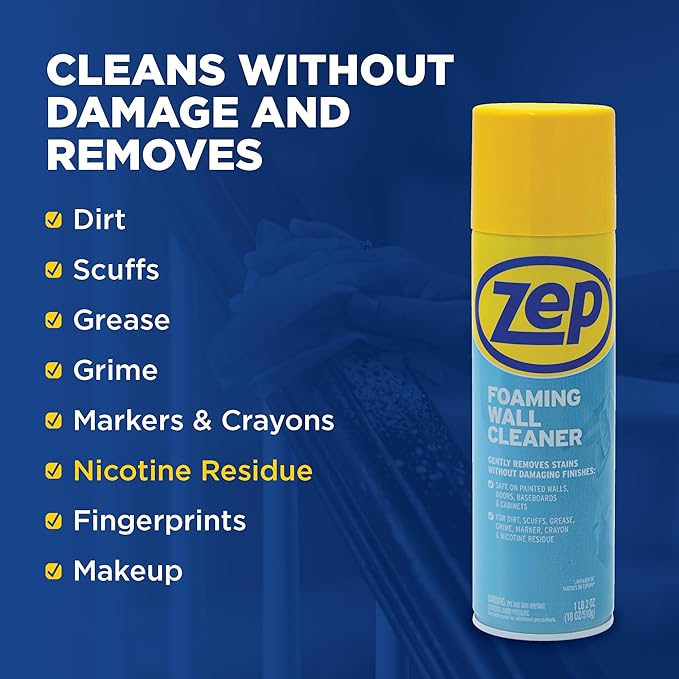 Zep ZUFWC18 Foaming Wall Cleaner, 18 oz
