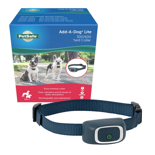 PetSafe Add-A-Dog Remote Training Collar – Smaller Version for Small or Medium Dogs – Choose from Tone, Vibration, or 15 Levels of Static Stimulation – Waterproof and Durable – Rechargeable