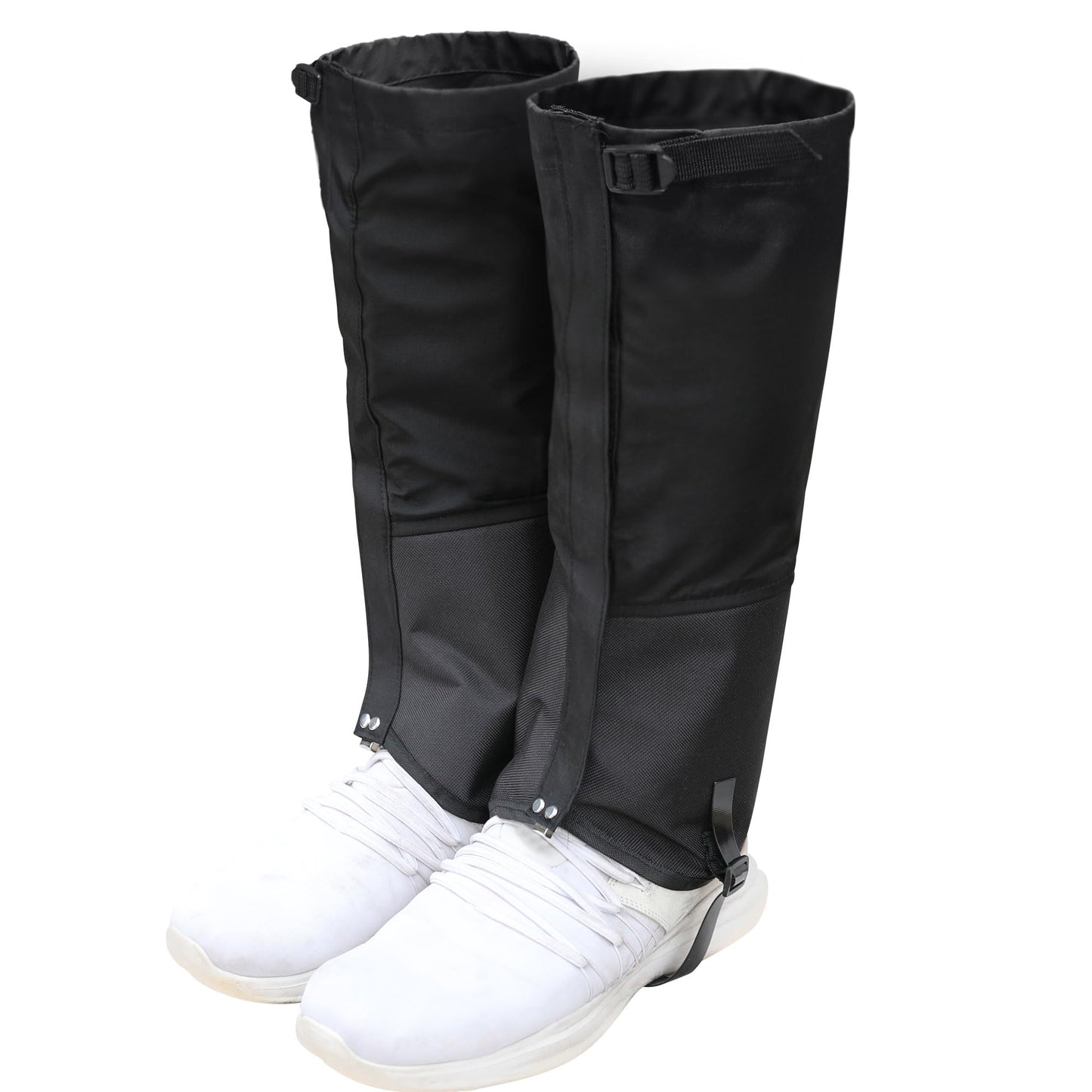 Tlswshsy Trimmer Brush Leg Gaiters-Waterproof Leg Guards for Trimming-Adjustable Lawn Care Leg Protection for Men and Women (Black)