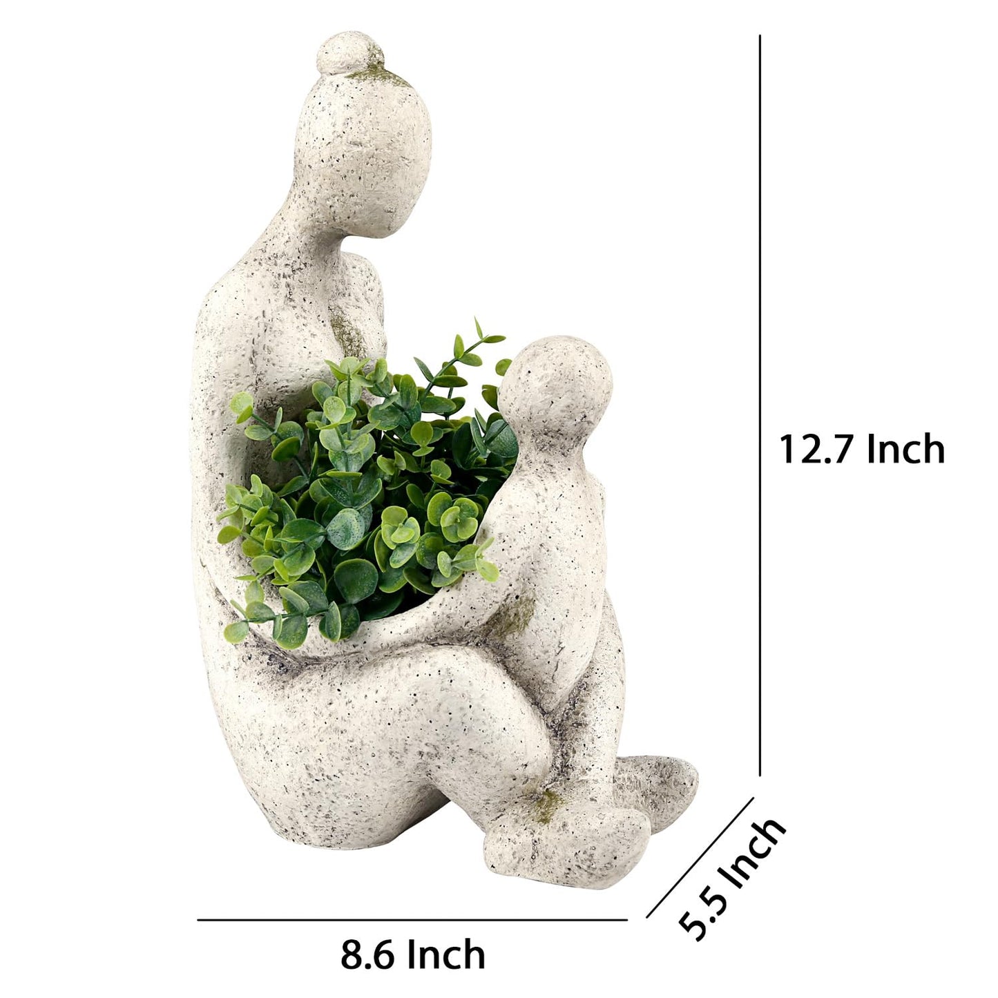 Aclema Unique Planters for Indoor Outdoor Plants Head Face Planter Pot Large Succulent Planters Flower Vase with Drainage Hole Grandmas Love