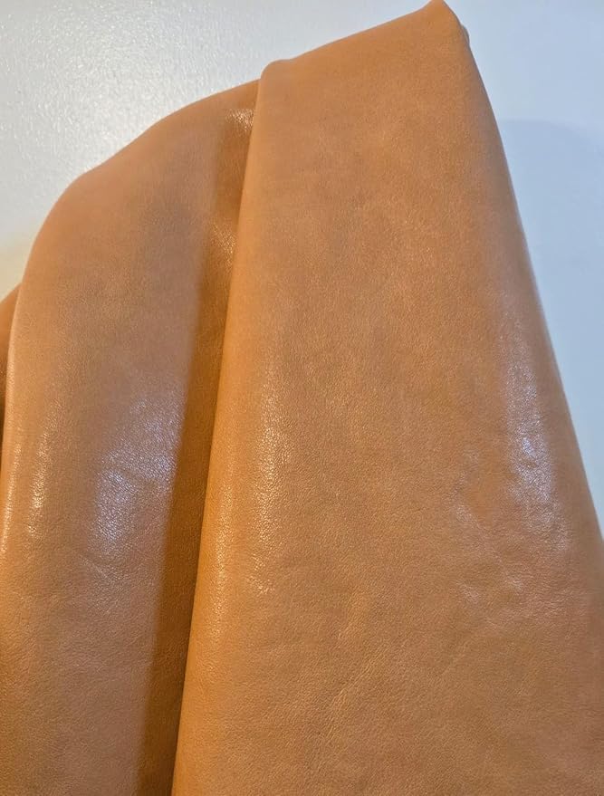 NAT Leathers™ | Wheat Camel Vegetable Tanned Tan Soft Faux Vegan Leather PU | 1