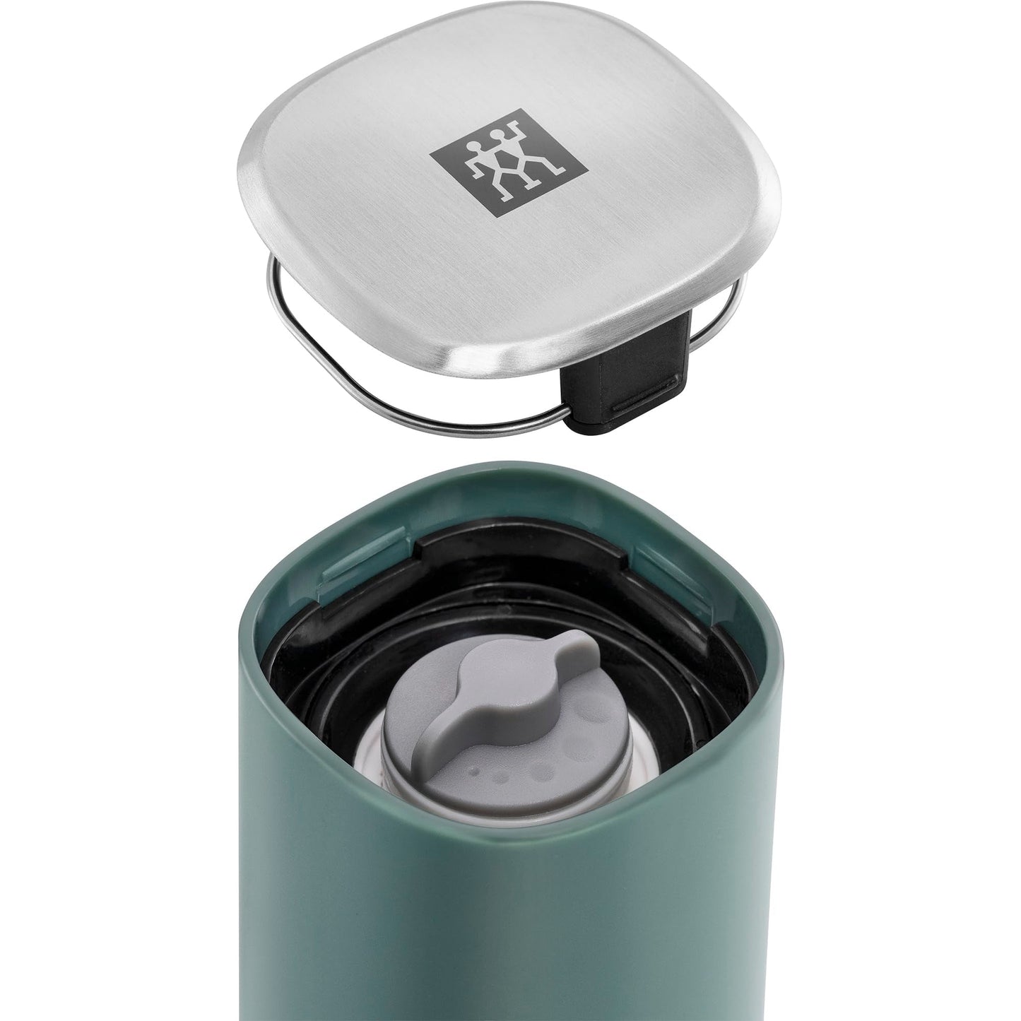 ZWILLING Spices Upside-Down Manual Spice Mill, Sage Green