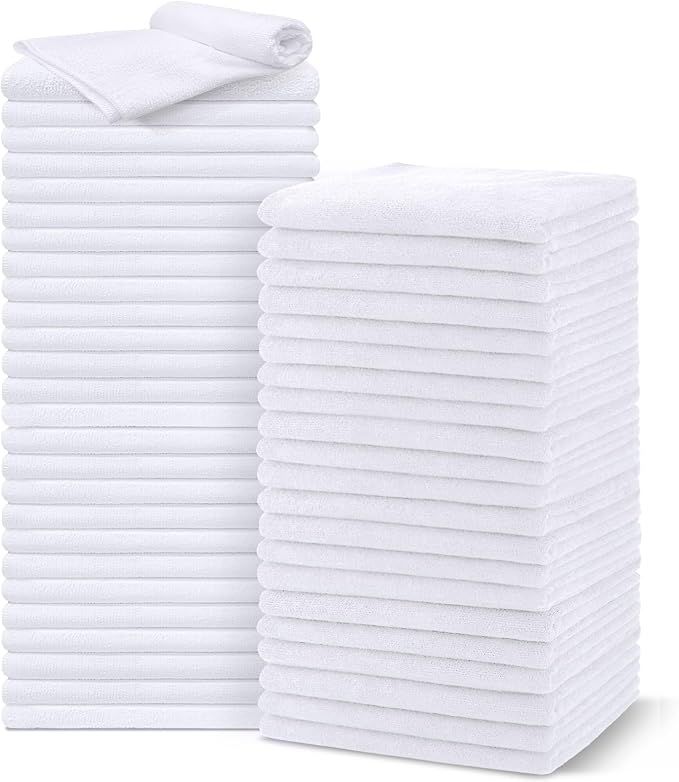 Salon Towels 48 Pack, Super Soft Microfiber Hand Towel, Highly Absorbent