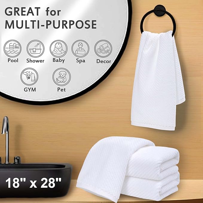 VOOVA & MOVAS White Hand Towels