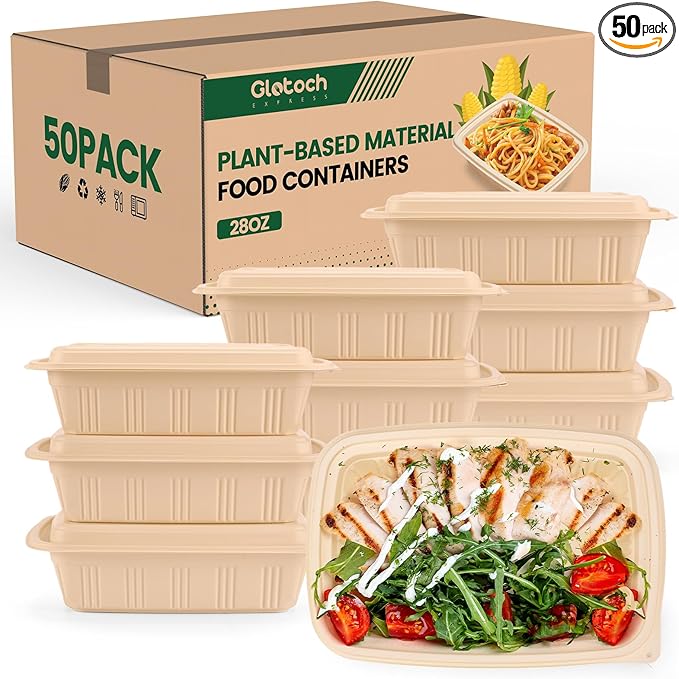 100 Piece Meal Prep Containers