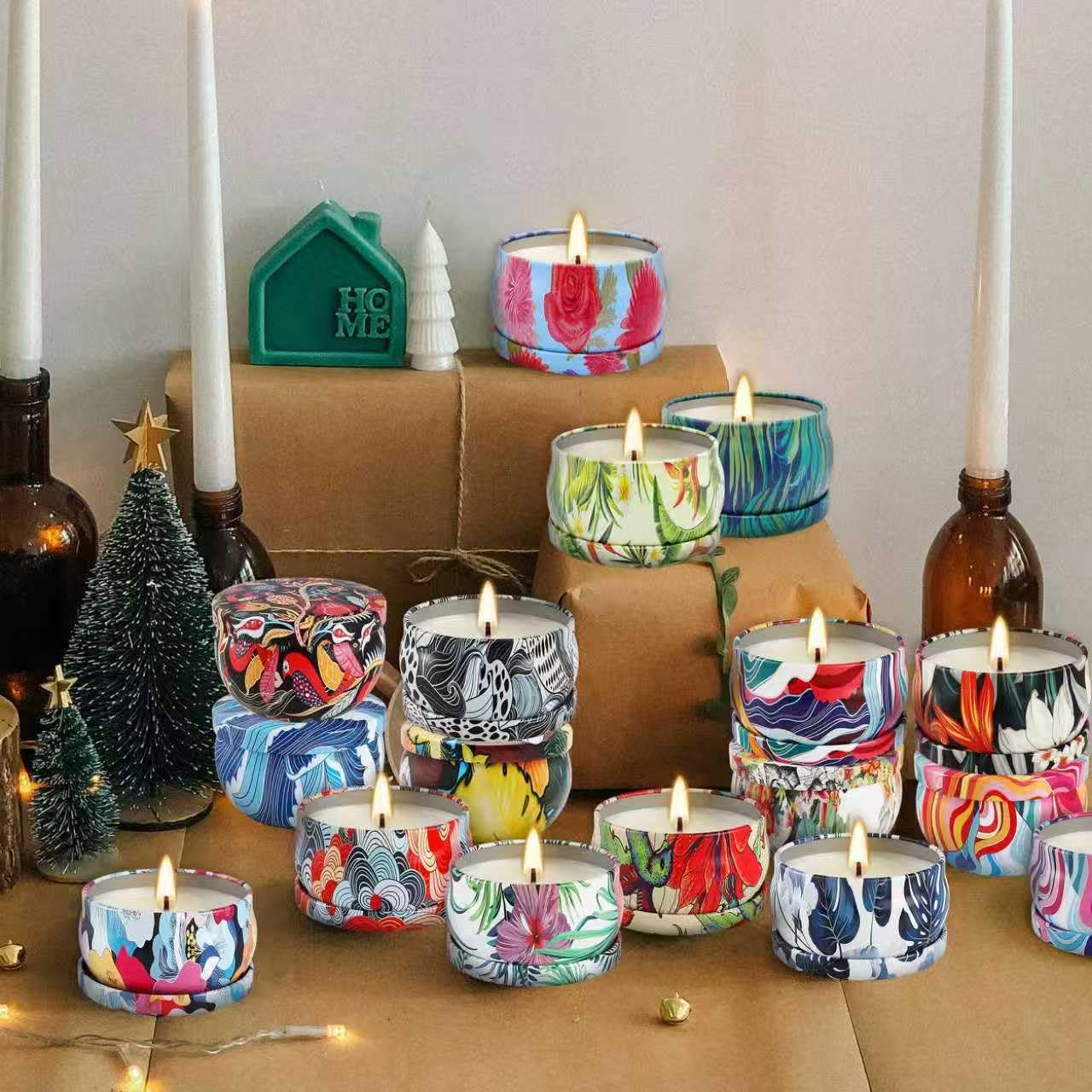 Scented Candles Gifts Set 36 Pack Soy Wax Travel Tin Jar Candles for Home 2.5 OZ for Mom for Christmas, Home Scented Decoration Relaxation, Thanksgiving, Mother's Day.